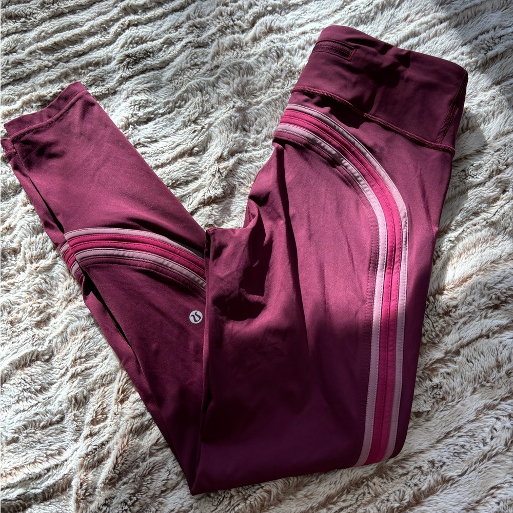 lululemon size 8 sweat wicking rare print